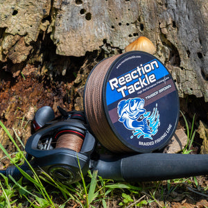 Reaction Tackle Braided Fishing Line - Timber Brown - NEW