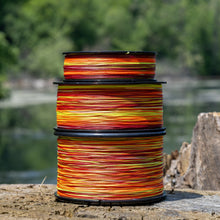 Load image into Gallery viewer, Reaction Tackle Braided Fishing Line - Fire Camo - NEW
