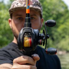 Load image into Gallery viewer, Reaction Tackle Braided Fishing Line - Fire Camo - NEW
