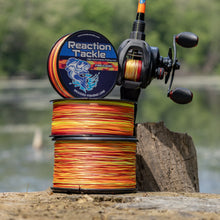 Load image into Gallery viewer, Reaction Tackle Braided Fishing Line - Fire Camo - NEW
