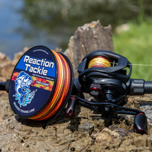 Load image into Gallery viewer, Reaction Tackle Braided Fishing Line - Fire Camo - NEW
