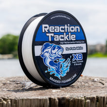 Load image into Gallery viewer, Reaction Tackle X8 Braided Fishing Line - NO FADE White 8 Strand - NEW
