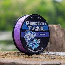Load image into Gallery viewer, Reaction Tackle Braided Fishing Line - Purple - NEW
