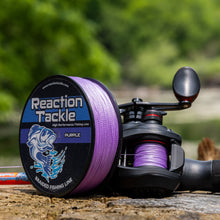 Load image into Gallery viewer, Reaction Tackle Braided Fishing Line - Purple - NEW
