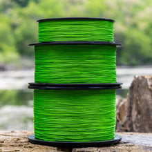 Load image into Gallery viewer, Reaction Tackle Braided Fishing Line - NO FADE Hi Vis Green - NEW
