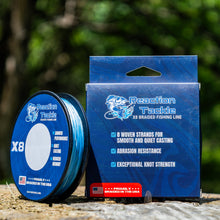 Load image into Gallery viewer, Reaction Tackle BRAIDED IN THE USA Fishing Line- 8X- NEW
