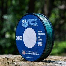Load image into Gallery viewer, Reaction Tackle BRAIDED IN THE USA Fishing Line- 8X- NEW
