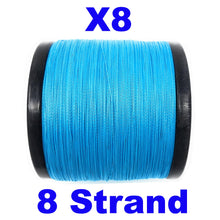 Load image into Gallery viewer, Reaction Tackle X8 Braided Fishing Line - Sea Blue 8 Strand
