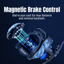 Load image into Gallery viewer, Reaction Tackle Baitcasting Fishing Reel- StreamX Edition- 7.5:1 gear ratio - NEW
