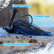 Load image into Gallery viewer, Reaction Tackle Lead Swim Jigs – Premium Weedless Bass Fishing Lures- 3 Pack - New
