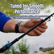 Load image into Gallery viewer, Reaction Tackle Telescopic Spinning Rod – Carbon Travel Fishing Rod – Collapsible Rod for Freshwater and Saltwater - NEW
