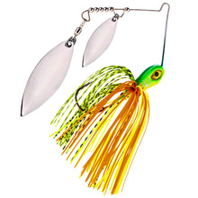 Load image into Gallery viewer, Reaction Tackle Tungsten Spinnerbait Jigs – 2-Pack, Double Willow Blade - New
