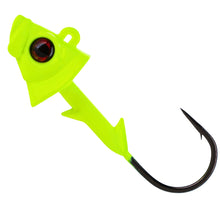 Load image into Gallery viewer, Reaction Tackle 97% Pure Tungsten Swimbait Jig with Realistic Fish Head- 5-PACK - New
