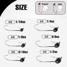 Load image into Gallery viewer, Reaction Tackle Tungsten Shaky Head Jigs 5-Pack
