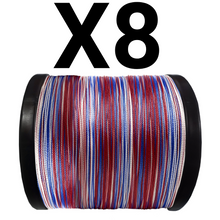 Load image into Gallery viewer, Reaction Tackle X8 Braided Fishing Line - USA Camo 8 Strand - NEW
