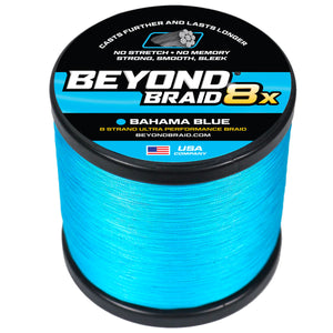 Beyond Braid Braided Fishing Line - 300 Yards, Pro Grade Performance for Saltwater & Freshwater- Beyond Braid
