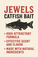Load image into Gallery viewer, Jewel's Catfish Bait - Pre-Filled Bait Pouches - Shad Madness
