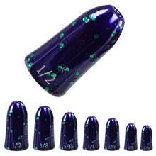 Load image into Gallery viewer, Reaction Tackle Tungsten Worm Weights / Bullet Shaped Sinkers
