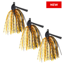 Load image into Gallery viewer, Reaction Tackle Lead Swim Jigs – Premium Weedless Bass Fishing Lures- 3 Pack - New
