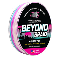 Load image into Gallery viewer, Beyond Braid Miami Vibe - Pink, White, &amp; Blue
