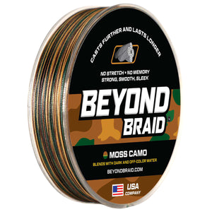 Beyond Braid Moss Camo 300-2000 Yard Spools