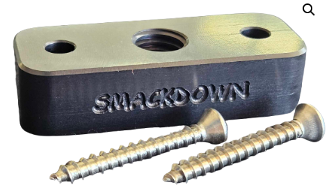 Smackdown Narrow Rail Flat Rail Rod Holder Base