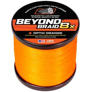 Beyond Braid Optic Orange 8X- Ultra Performance 8 Strand