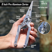 Load image into Gallery viewer, Beyond Braid Pro Aluminum Series 8&quot; Inch Pliers
