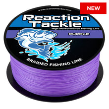 Load image into Gallery viewer, Reaction Tackle Braided Fishing Line - Purple - NEW
