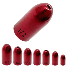 Load image into Gallery viewer, Reaction Tackle Tungsten Worm Weights / Bullet Shaped Sinkers

