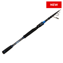Load image into Gallery viewer, Reaction Tackle Telescopic Spinning Rod – Carbon Travel Fishing Rod – Collapsible Rod for Freshwater and Saltwater - NEW
