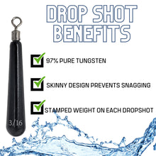 Load image into Gallery viewer, Reaction Tackle Tungsten Drop Shot Weights
