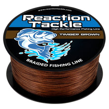 Load image into Gallery viewer, Reaction Tackle Braided Fishing Line - Timber Brown - NEW
