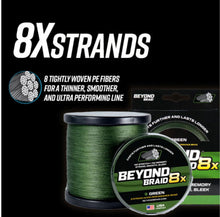Load image into Gallery viewer, Beyond Braid 8 Strand Braided Fishing Line Series - Super Sleek &amp; Smooth Braided Fishing Line - High Performance Fishing Line For Saltwater &amp; Freshwater
