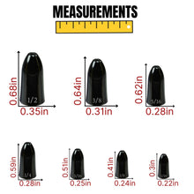 Load image into Gallery viewer, Reaction Tackle Tungsten Worm Weights / Bullet Shaped Sinkers
